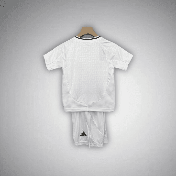 24/25 Real Madrid Home Kids Size Kit from FootballPrestige.club - Premium Football Kits
