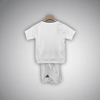 24/25 Real Madrid Home Kids Size Kit from FootballPrestige.com - Premium Football Kits
