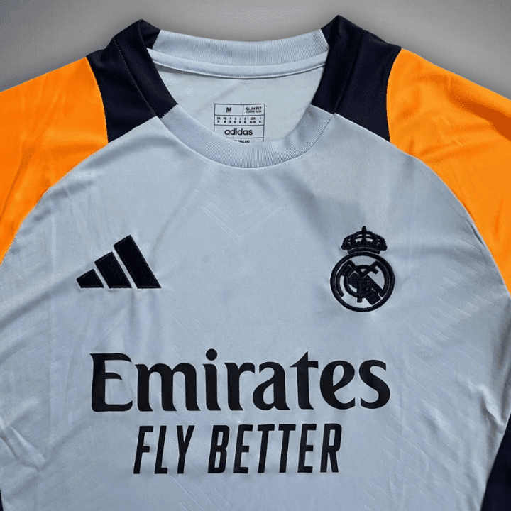 24/25 Real Madrid Pre-Match Premium Kit from FootballPrestige.club - Premium Football Kits