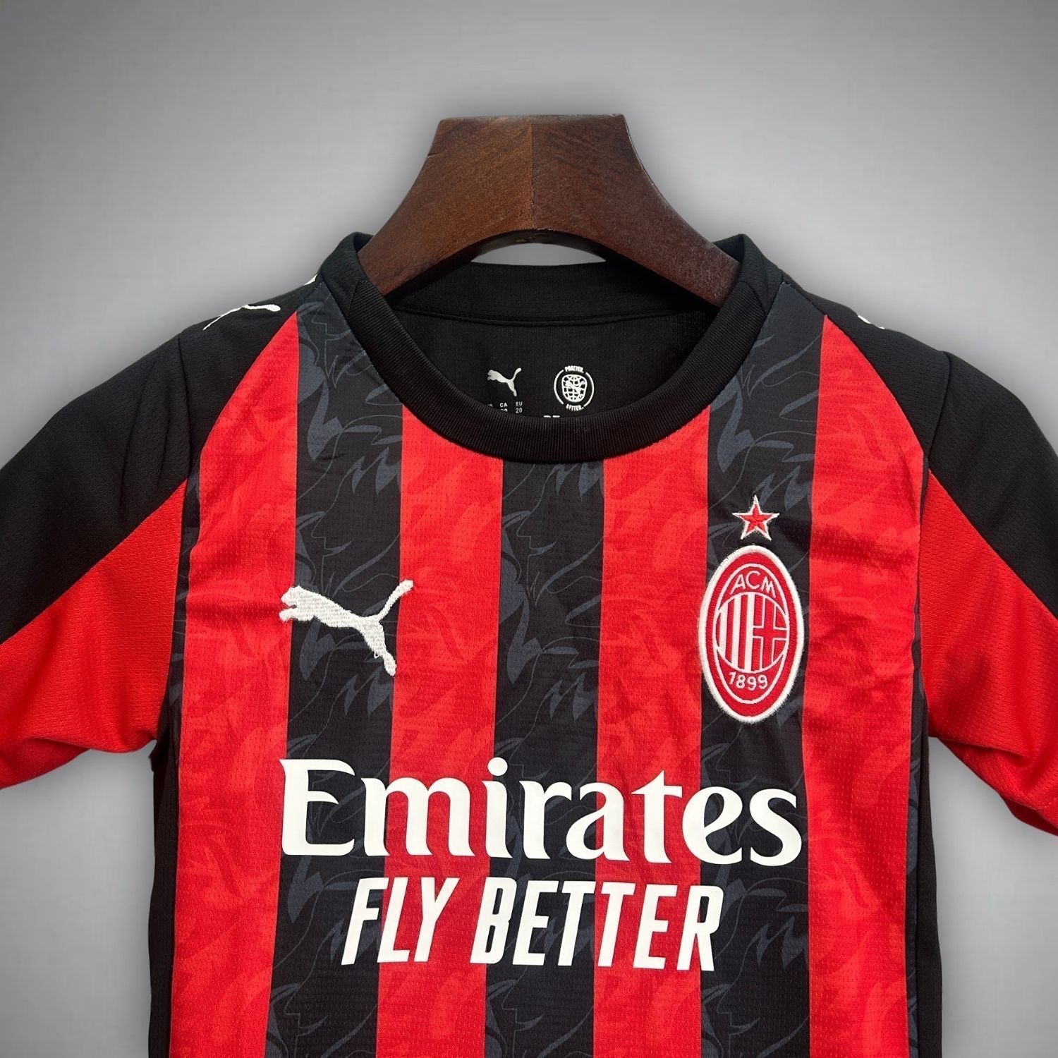 25/26 AC Milan Home Kids Size Kit from FootballPrestige.com - Premium Football Kits