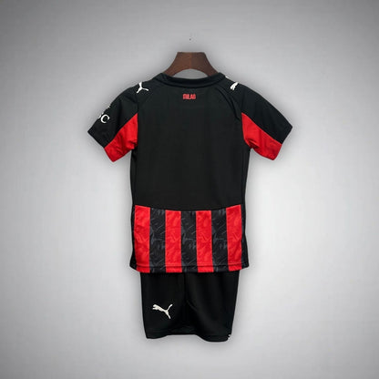 25/26 AC Milan Home Kids Size Kit from FootballPrestige.com - Premium Football Kits