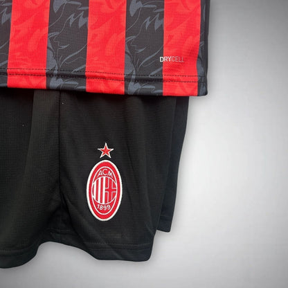 25/26 AC Milan Home Kids Size Kit from FootballPrestige.com - Premium Football Kits