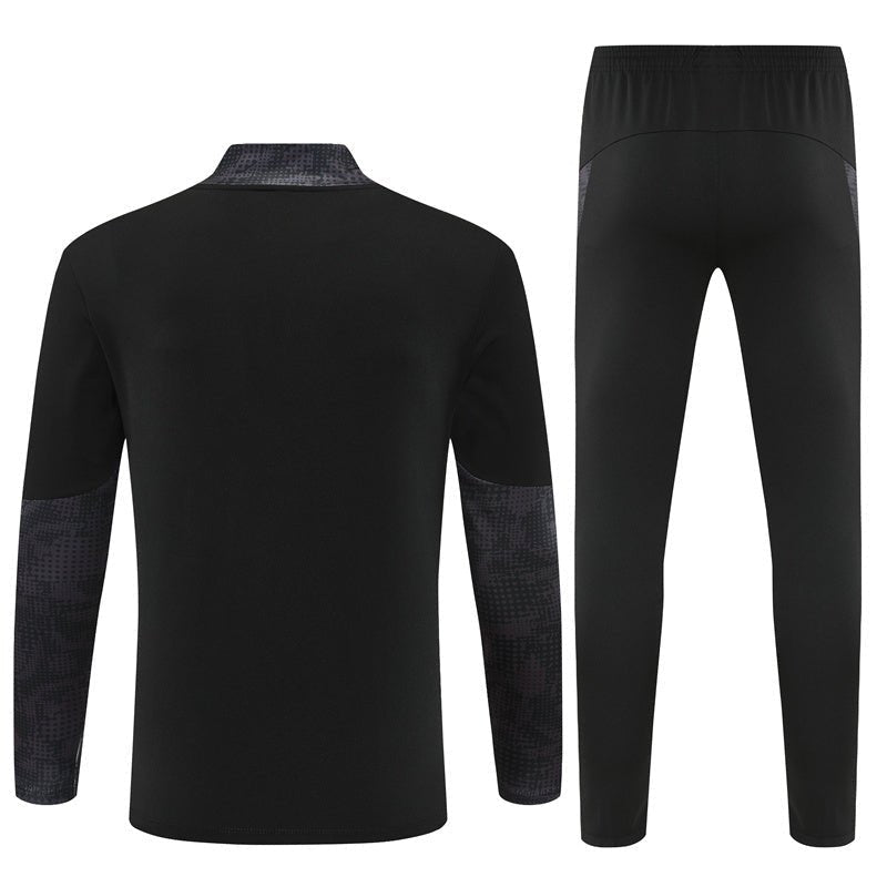 25/26 AC Milan Training Black Kids Size Tracksuit from FootballPrestige.com - Premium Football Kits