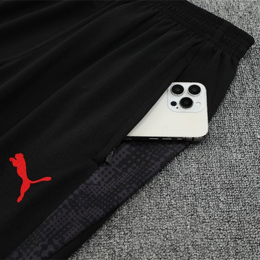 25/26 AC Milan Training Black Tracksuit from FootballPrestige.com - Premium Football Kits