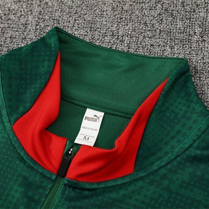 25/26 AC Milan Training Green Tracksuit from FootballPrestige.com - Premium Football Kits