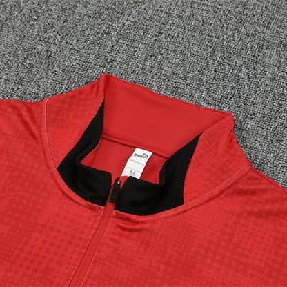 25/26 AC Milan Training Red Kids Size Tracksuit from FootballPrestige.com - Premium Football Kits