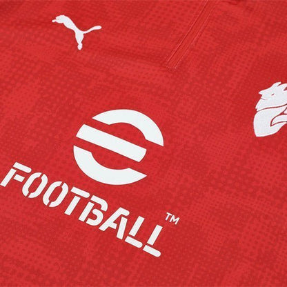 25/26 AC Milan Training Red Tracksuit from FootballPrestige.com - Premium Football Kits