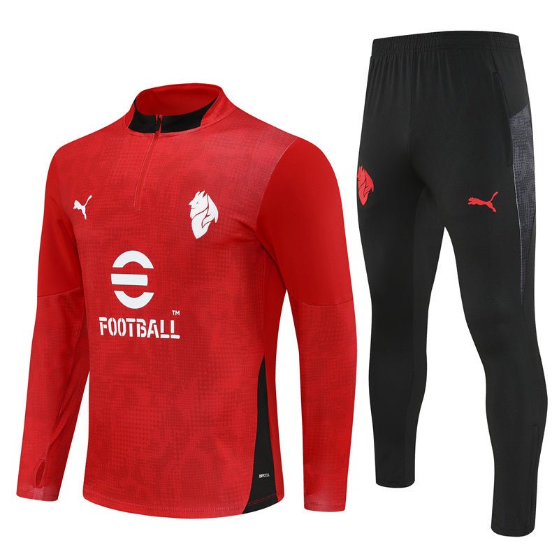 25/26 AC Milan Training Red Tracksuit from FootballPrestige.com - Premium Football Kits