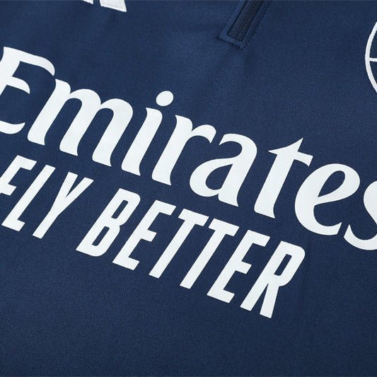 25/26 Arsenal Training Blue Tracksuit from FootballPrestige.com - Premium Football Kits