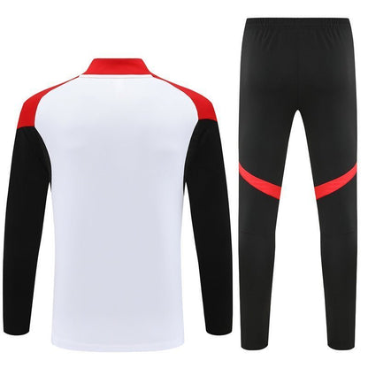 25/26 Arsenal White/Red Kids Size Tracksuit from FootballPrestige.com - Premium Football Kits