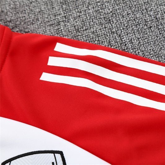 25/26 Arsenal White/Red Tracksuit from FootballPrestige.com - Premium Football Kits