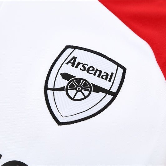 25/26 Arsenal White/Red Tracksuit from FootballPrestige.com - Premium Football Kits