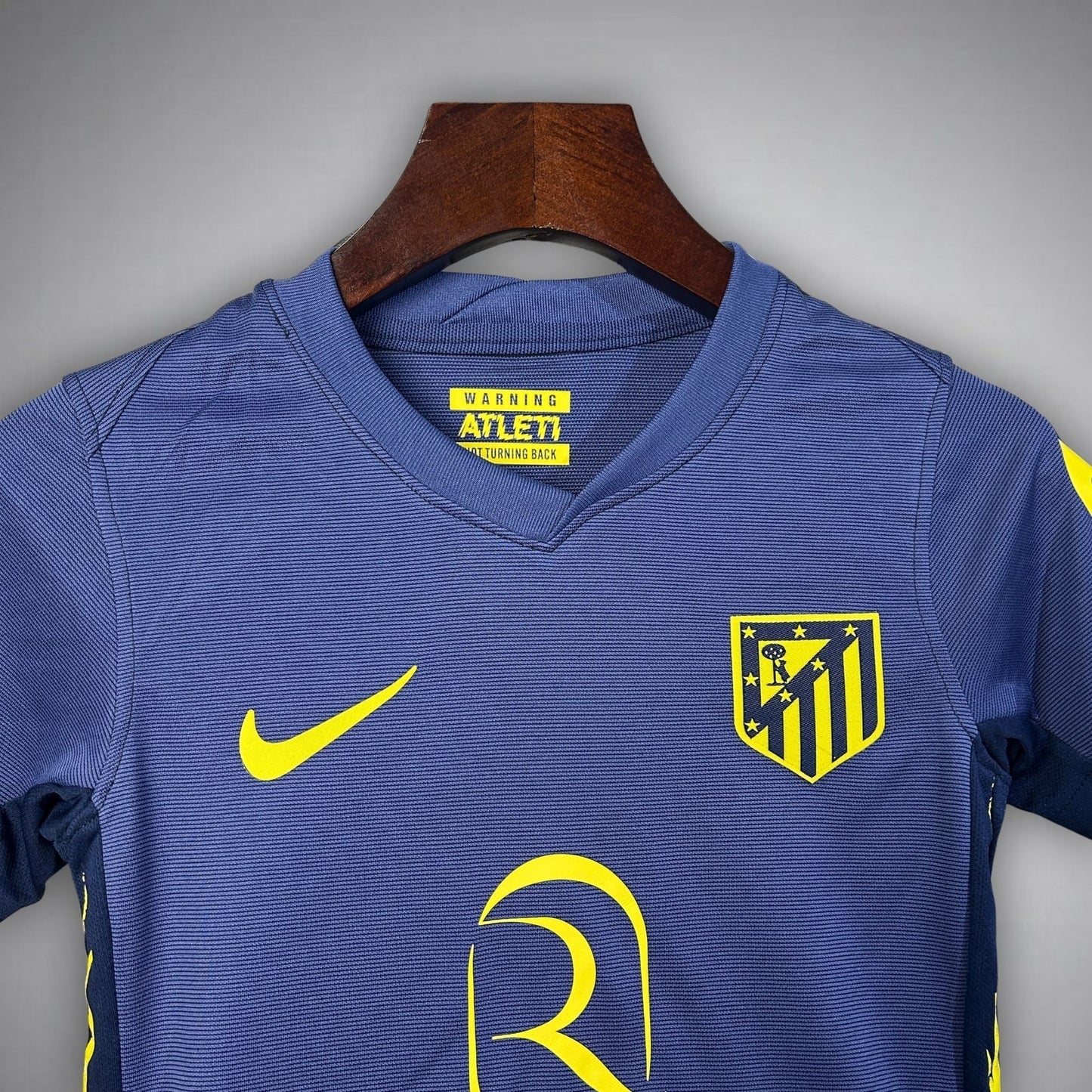 25/26 Atletico Madrid Away Kids Size Kit from FootballPrestige.com - Premium Football Kits