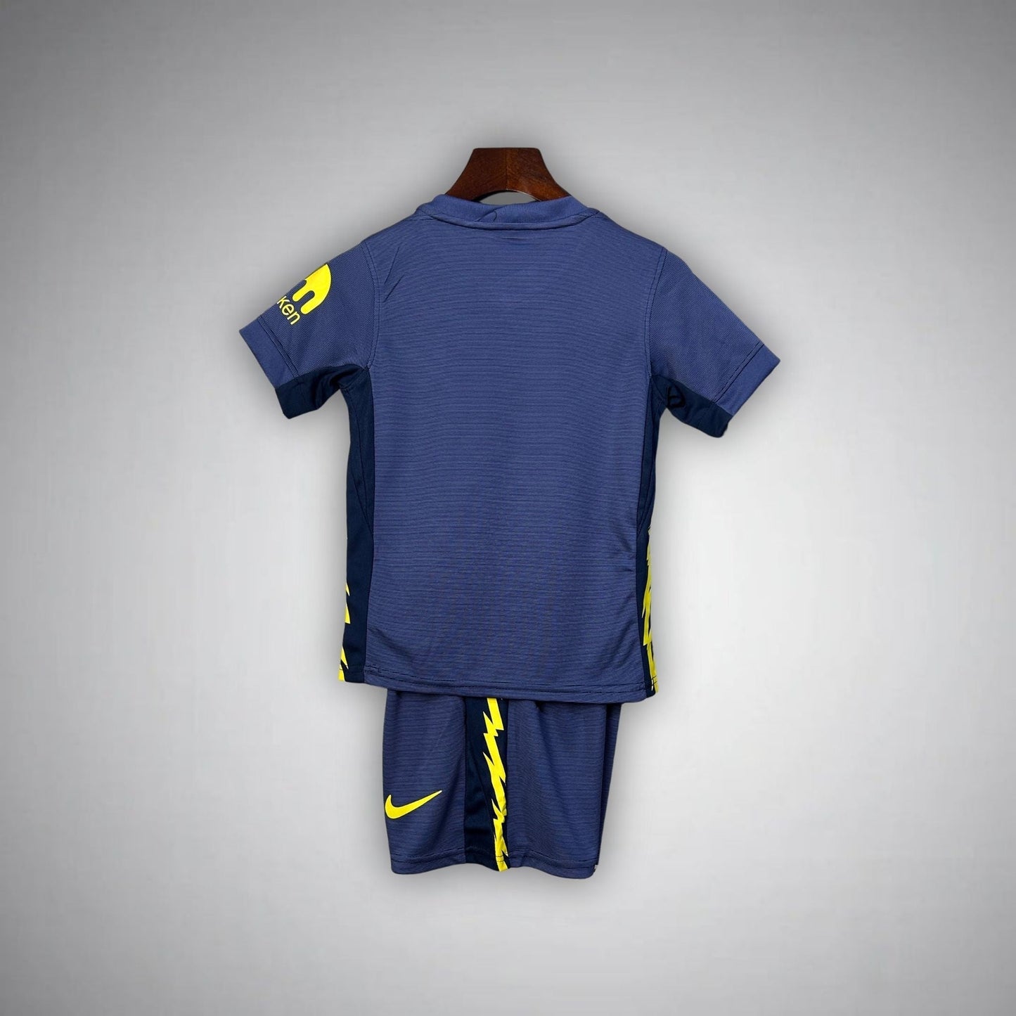25/26 Atletico Madrid Away Kids Size Kit from FootballPrestige.com - Premium Football Kits