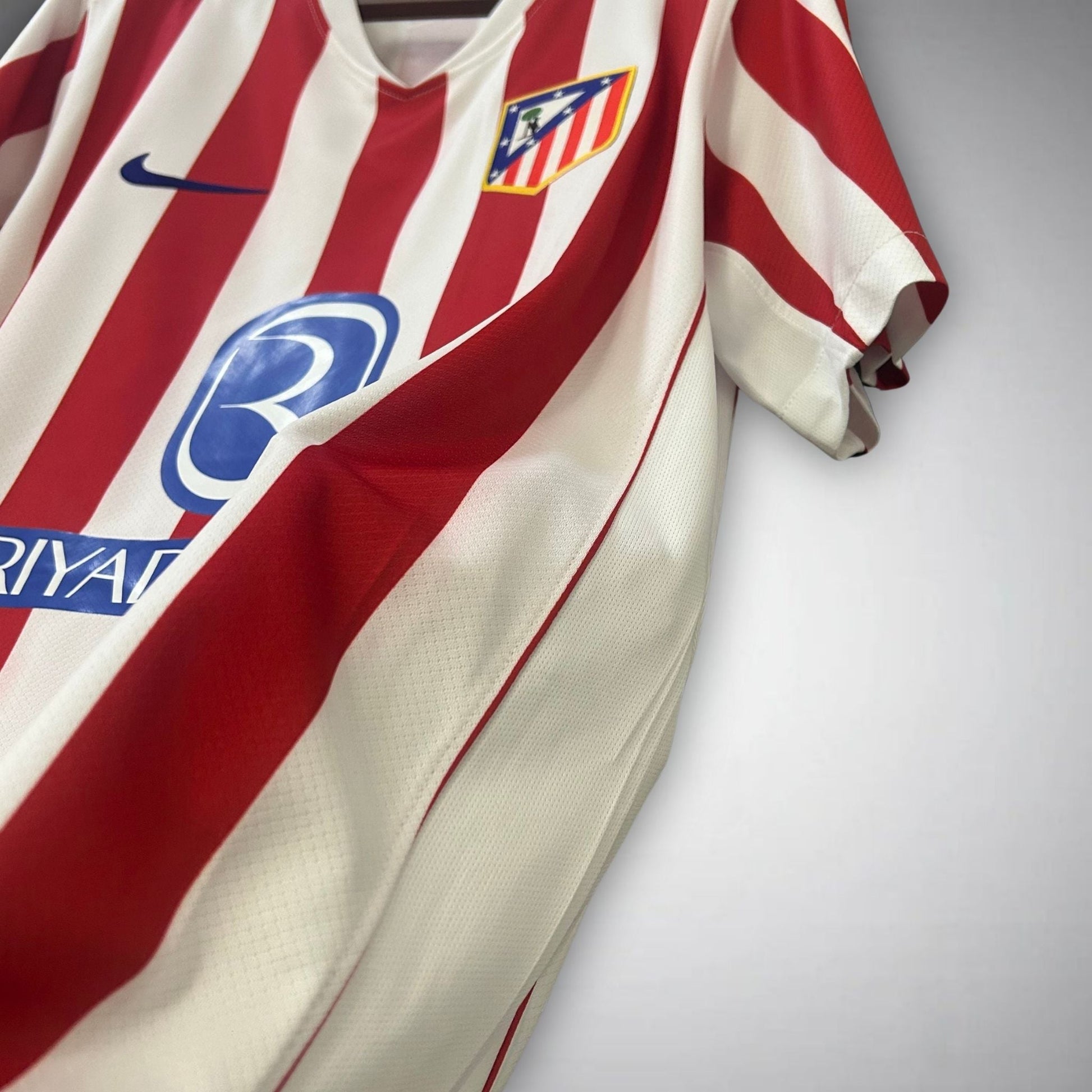 25/26 Atletico Madrid Home Kit from FootballPrestige.com - Premium Football Kits