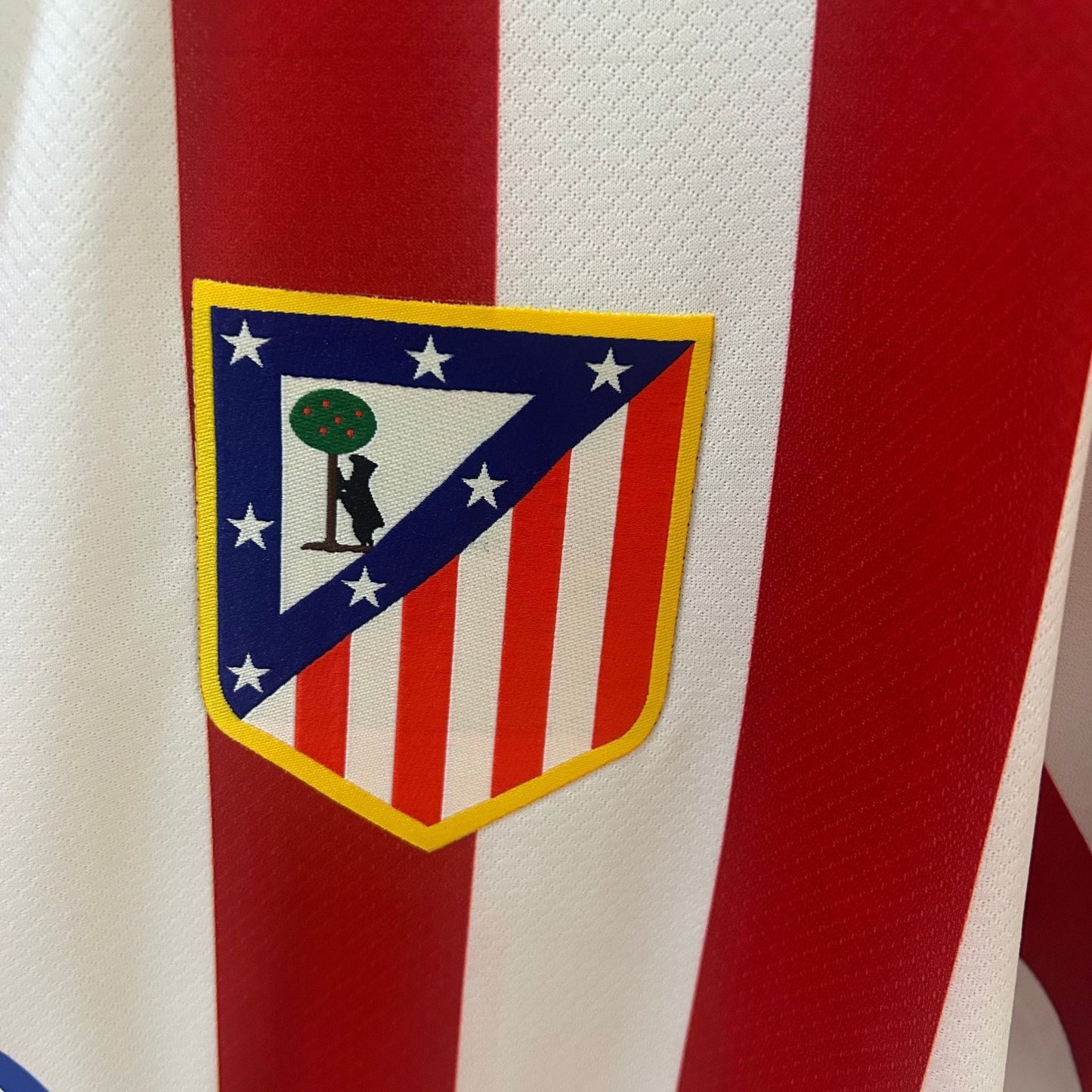 25/26 Atletico Madrid Home Kit from FootballPrestige.com - Premium Football Kits