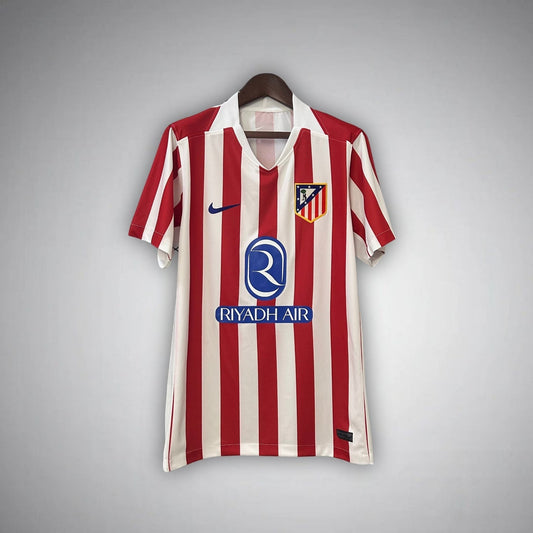 25/26 Atletico Madrid Home Kit from FootballPrestige.com - Premium Football Kits
