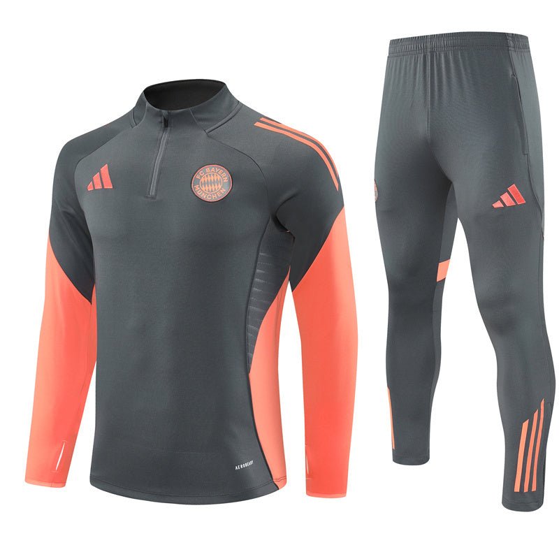 25/26 Bayern München Training Grey Tracksuit from FootballPrestige.com - Premium Football Kits