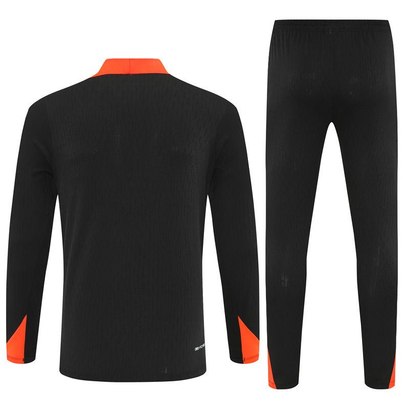 25/26 Brazil Training Black Tracksuit from FootballPrestige.com - Premium Football Kits