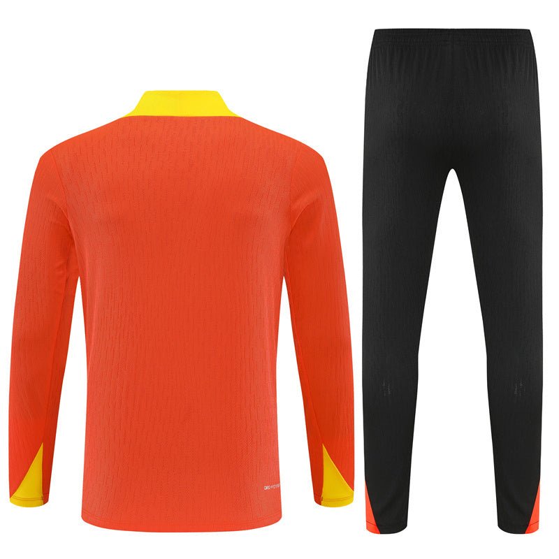25/26 Brazil Training Orange Tracksuit from FootballPrestige.com - Premium Football Kits