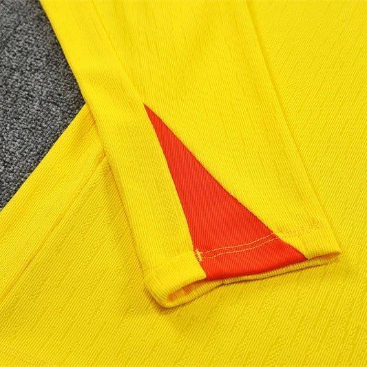 25/26 Brazil Training Yellow Tracksuit from FootballPrestige.com - Premium Football Kits