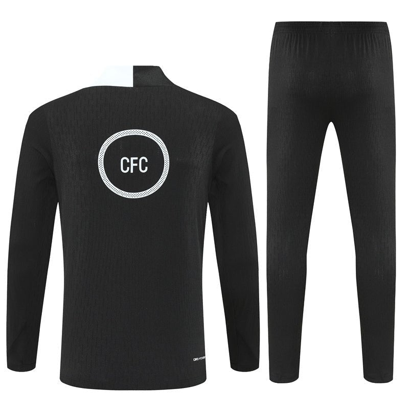 25/26 Chelsea Black Kids Size Tracksuit from FootballPrestige.com - Premium Football Kits