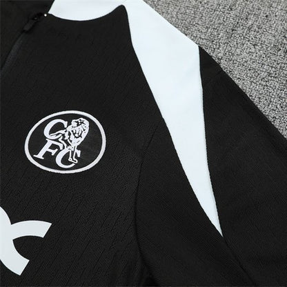 25/26 Chelsea Black Tracksuit from FootballPrestige.com - Premium Football Kits