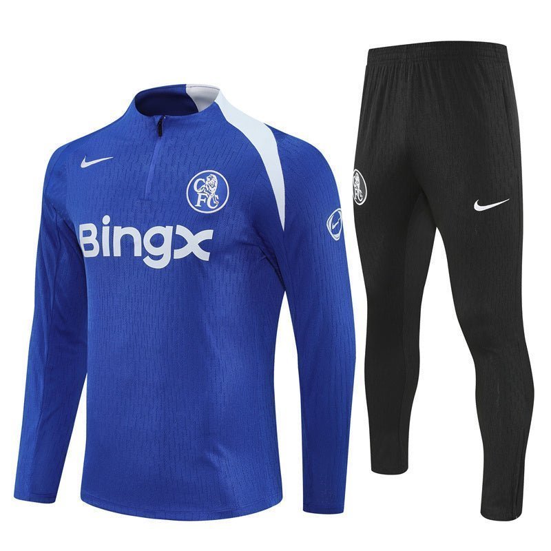 25/26 Chelsea Blue Kids Size Tracksuit from FootballPrestige.club - Premium Football Kits