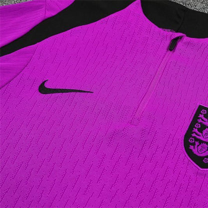 25/26 England Training Purple Kids Size Tracksuit from FootballPrestige.com - Premium Football Kits