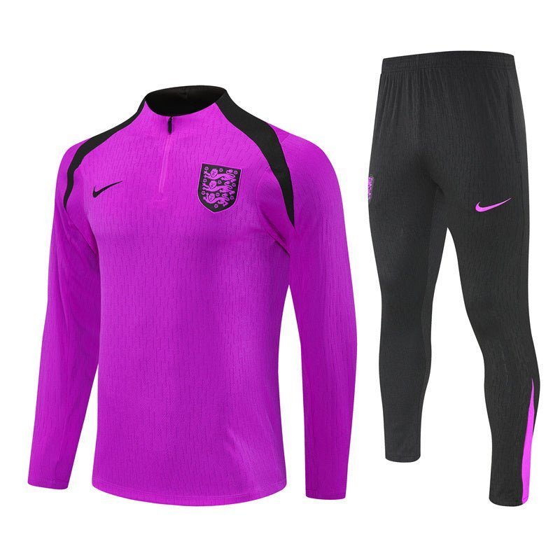 25/26 England Training Purple Tracksuit from FootballPrestige.com - Premium Football Kits