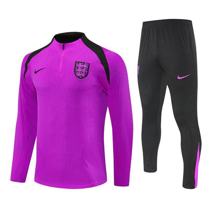 25/26 England Training Purple Tracksuit from FootballPrestige.com - Premium Football Kits