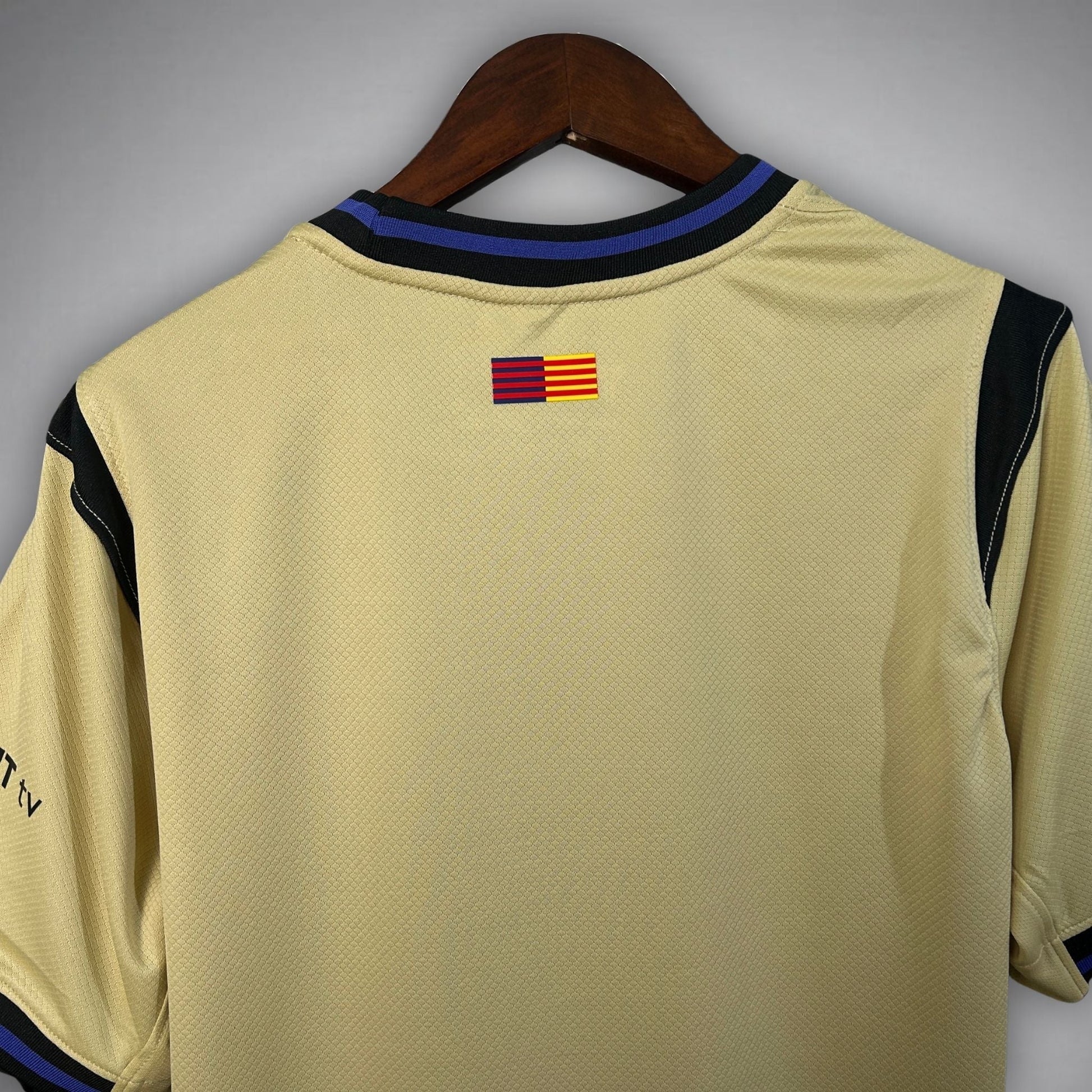 25/26 FC Barcelona Away Kit from FootballPrestige.com - Premium Football Kits
