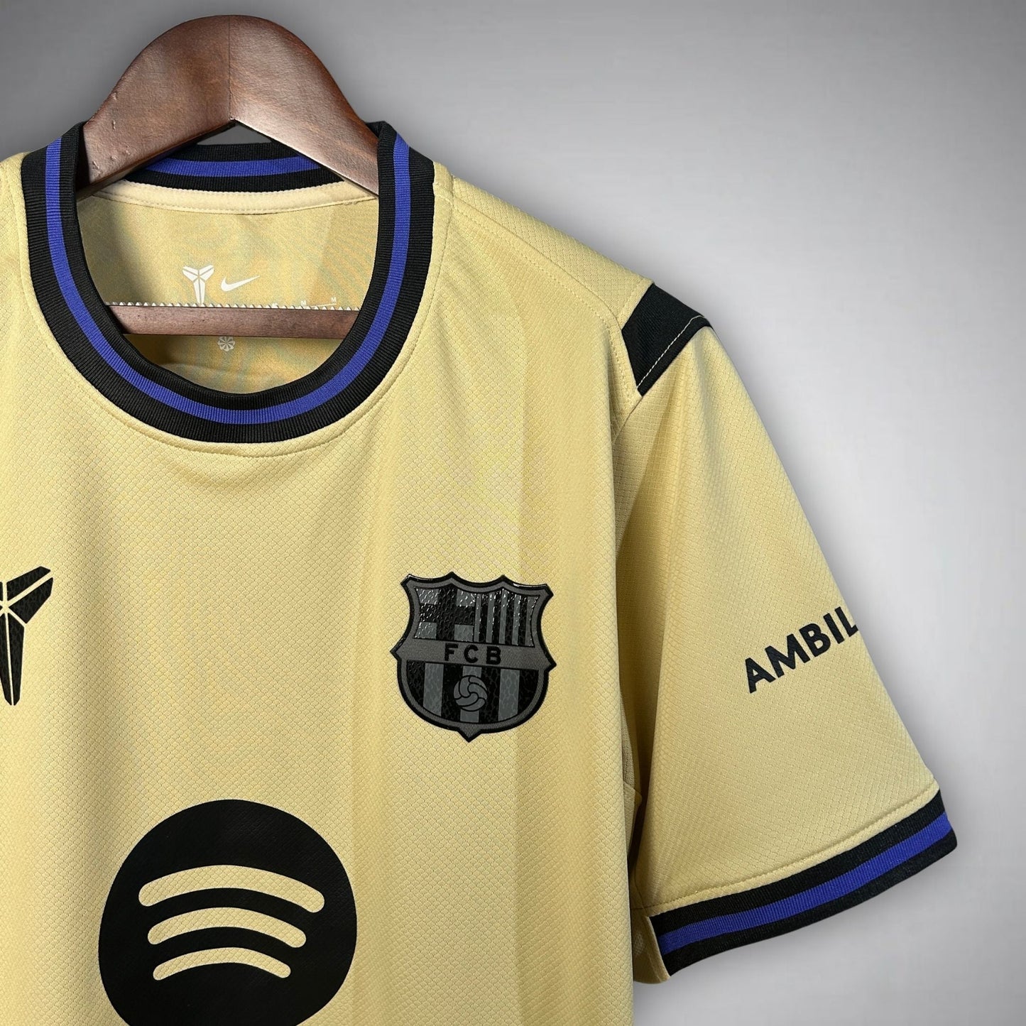 25/26 FC Barcelona Away Kit from FootballPrestige.com - Premium Football Kits