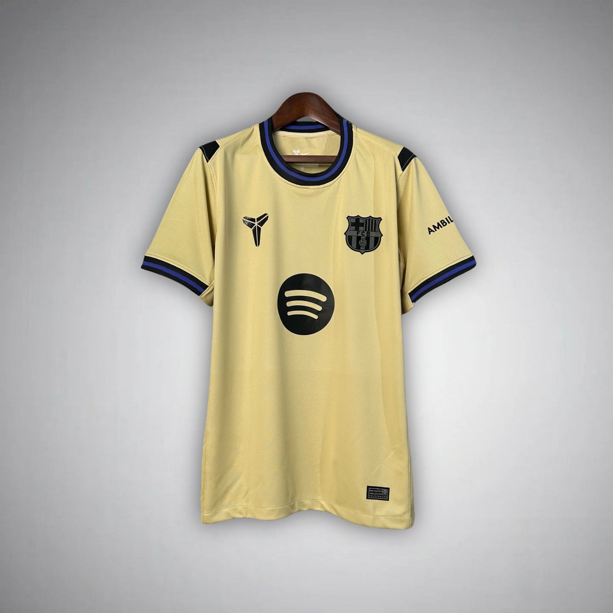 25/26 FC Barcelona Away Kit from FootballPrestige.club - Premium Football Kits