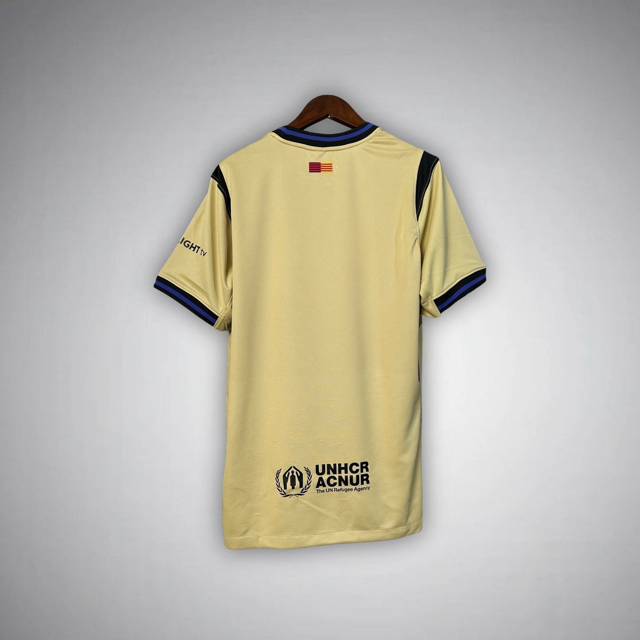 25/26 FC Barcelona Away Kit from FootballPrestige.club - Premium Football Kits