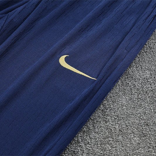 25/26 FC Barcelona Half Zip Training Blue/Purple Kids Size Tracksuit from FootballPrestige.com - Premium Football Kits