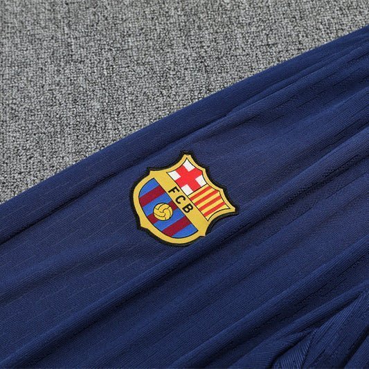 25/26 FC Barcelona Half Zip Training Blue/Purple Tracksuit from FootballPrestige.com - Premium Football Kits