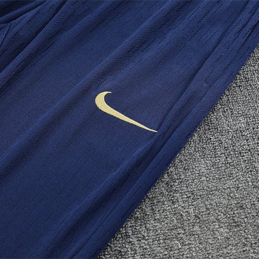 25/26 FC Barcelona Half Zip Training Purple/Blue Kids Size Tracksuit from FootballPrestige.com - Premium Football Kits