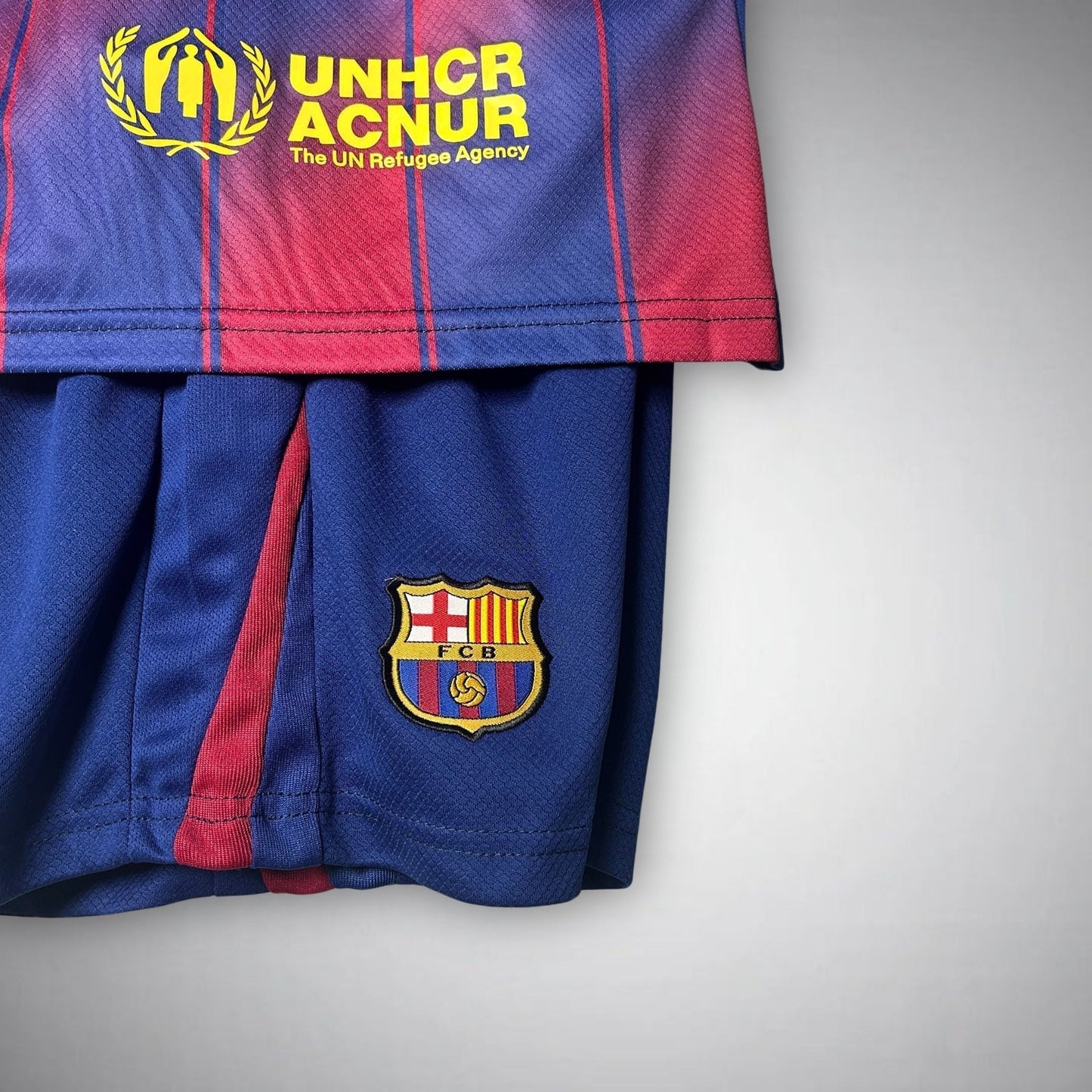25/26 FC Barcelona Home Kids Size Kit from FootballPrestige.com - Premium Football Kits