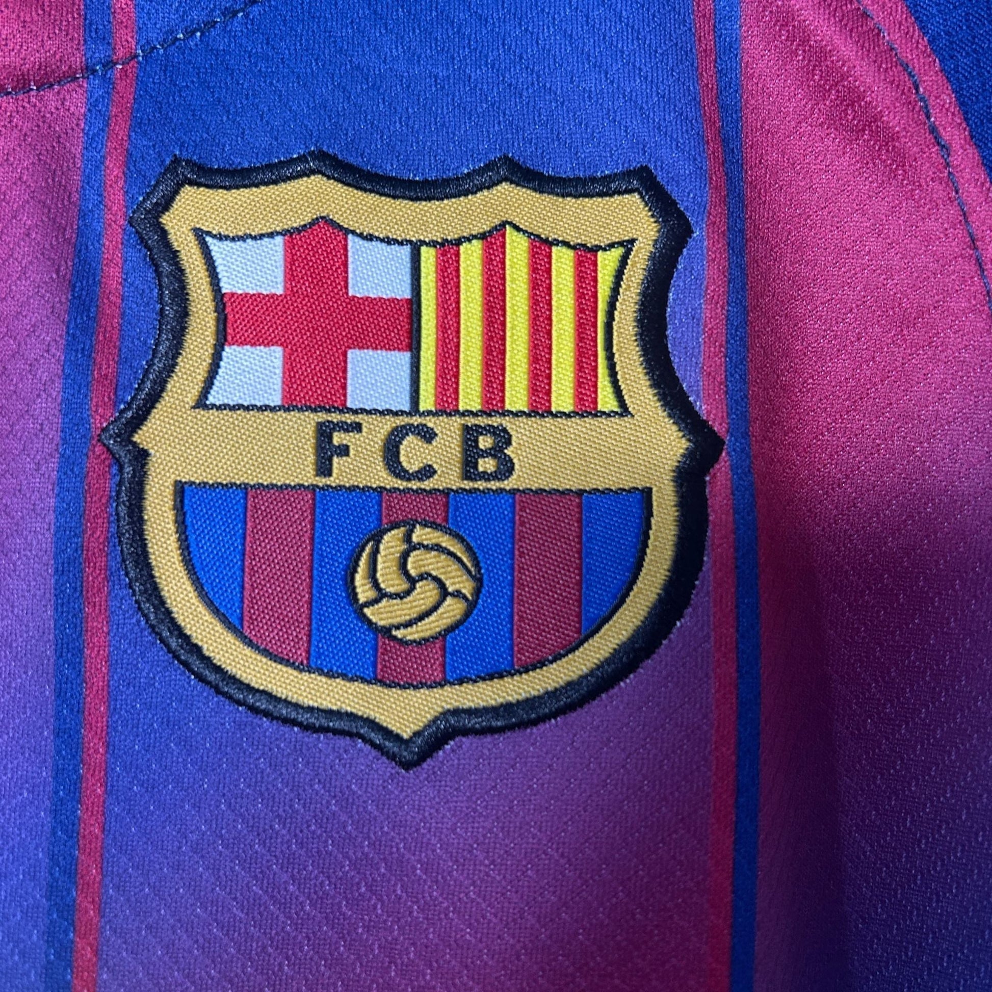 25/26 FC Barcelona Home Kids Size Kit from FootballPrestige.com - Premium Football Kits