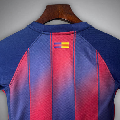 25/26 FC Barcelona Home Kids Size Kit from FootballPrestige.com - Premium Football Kits
