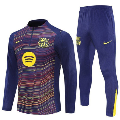 25/26 FC Barcelona Pre - Match Home Kids Size Tracksuit from FootballPrestige.com - Premium Football Kits