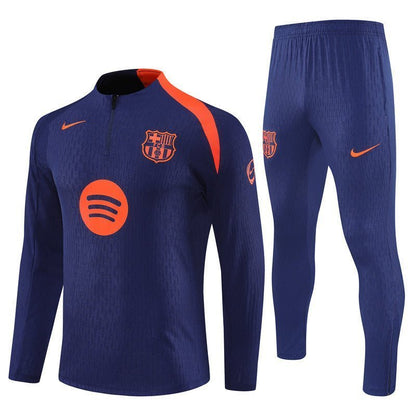 25/26 FC Barcelona Training Blue/Orange Kids Size Tracksuit from FootballPrestige.com - Premium Football Kits