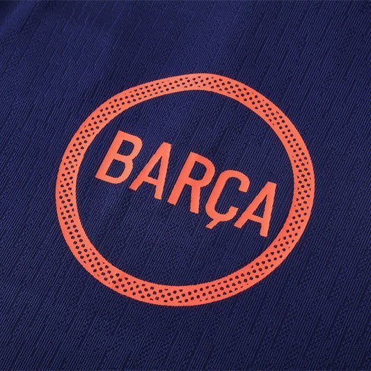 25/26 FC Barcelona Training Blue/Orange Kids Size Tracksuit from FootballPrestige.com - Premium Football Kits