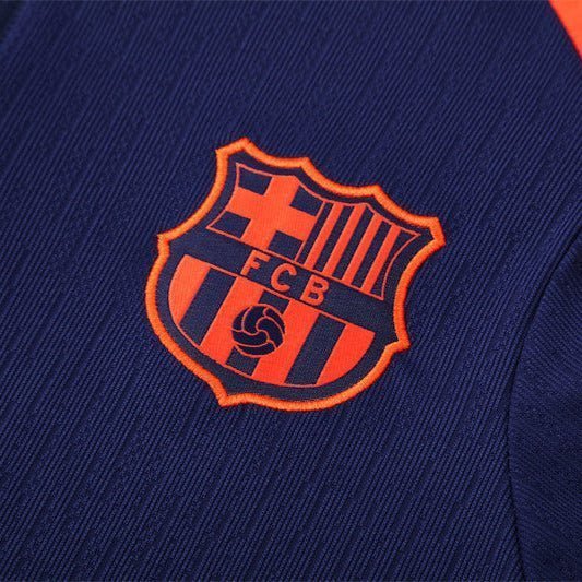 25/26 FC Barcelona Training Blue/Orange Tracksuit from FootballPrestige.com - Premium Football Kits