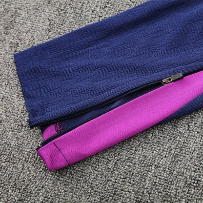 25/26 FC Barcelona Training Blue/Purple Tracksuit from FootballPrestige.com - Premium Football Kits