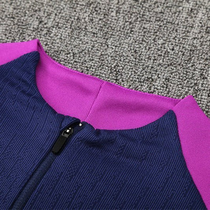 25/26 FC Barcelona Training Blue/Purple Tracksuit from FootballPrestige.com - Premium Football Kits
