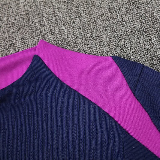 25/26 FC Barcelona Training Blue/Purple Tracksuit from FootballPrestige.com - Premium Football Kits
