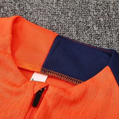 25/26 FC Barcelona Training Orange/Blue Kids Size Tracksuit from FootballPrestige.com - Premium Football Kits