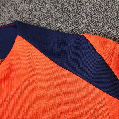 25/26 FC Barcelona Training Orange/Blue Kids Size Tracksuit from FootballPrestige.com - Premium Football Kits